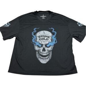 WWE Stone Cold V-Neck Jersey Mens Size M